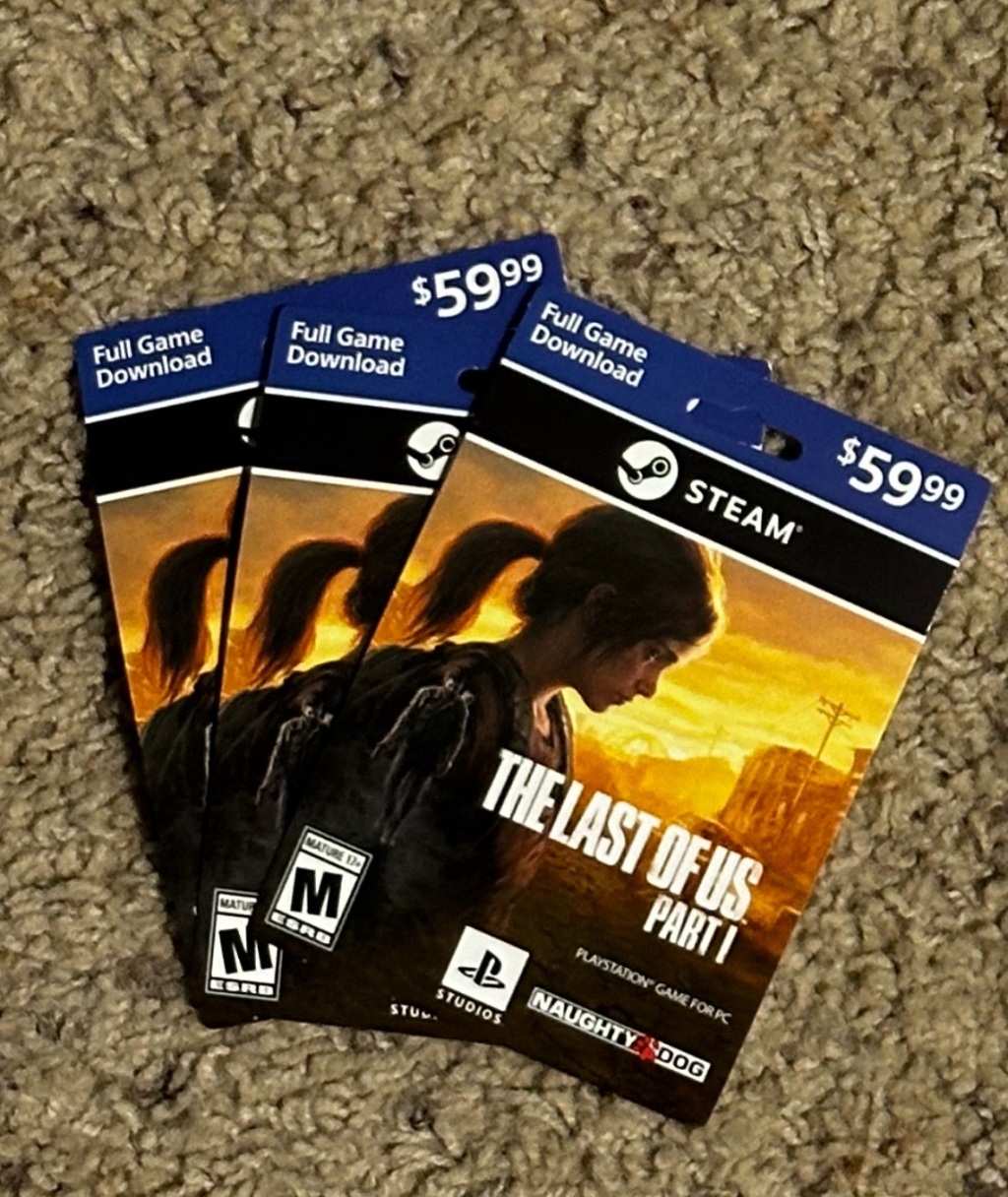 The Last of Us Part 1 Remake Steam Code Card