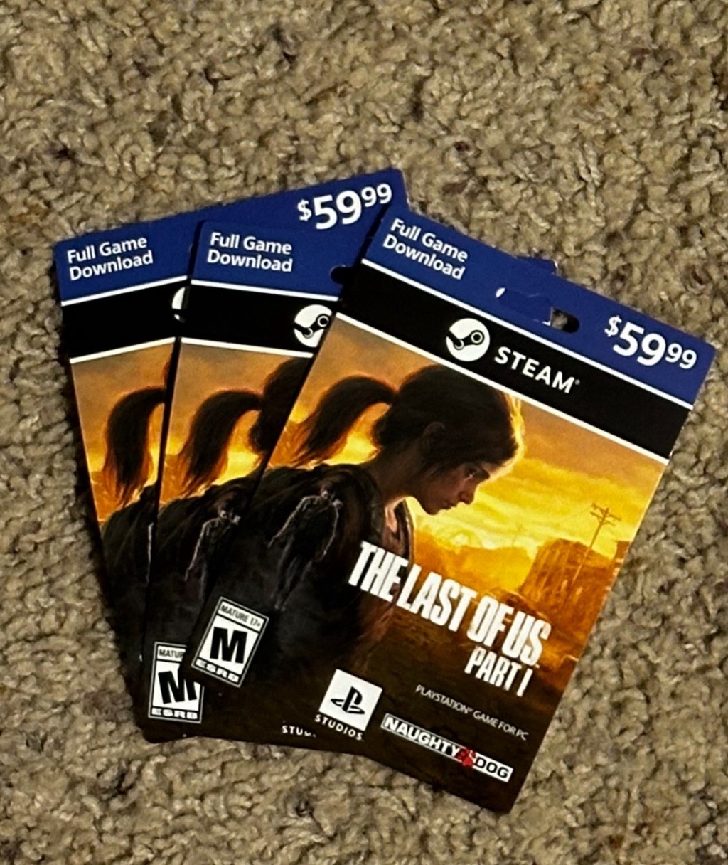 The Last of Us Part 1 Remake Steam Code&nbsp;Card