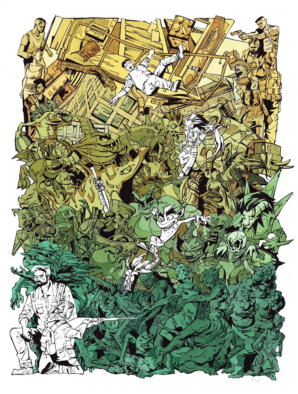 Naughty Dog 40 Years Anniversary Employee Only&nbsp;Print